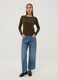 Green viscose-blend crew-neck jumper_1