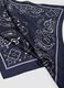 Blue regular-fit bandana with paisley pattern_2