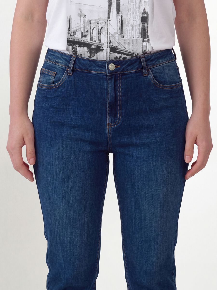 Blue denim slim-fit jeans in stretch cotton_3