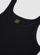 Pure black cotton tank top regular fit_5