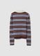 Multicolour striped viscose-blend fitted polo-collar knit_6