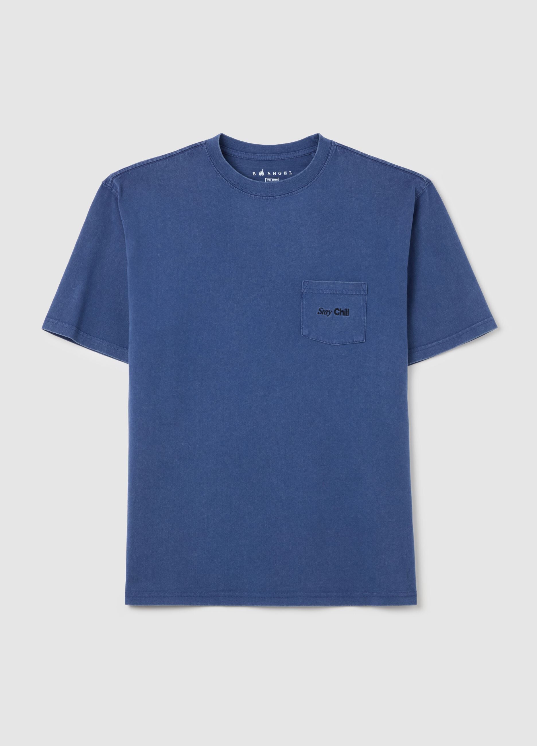 T-shirt with embroidered pocket