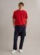 Red pure cotton relaxed-fit T-shirt with embroidery_1