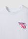 White pure cotton T-shirt with ribbed neckline and cherry print_1