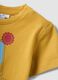 Yellow short-sleeved pure cotton T-shirt_3