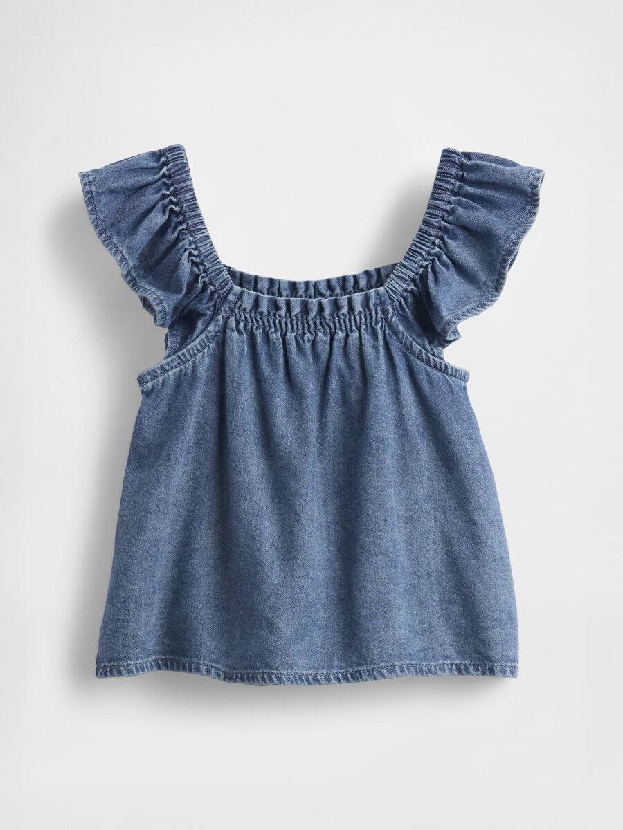 Top smock in denim leggero_2