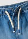 Regular fit baby boys' shorts in pure cotton blue denim_3