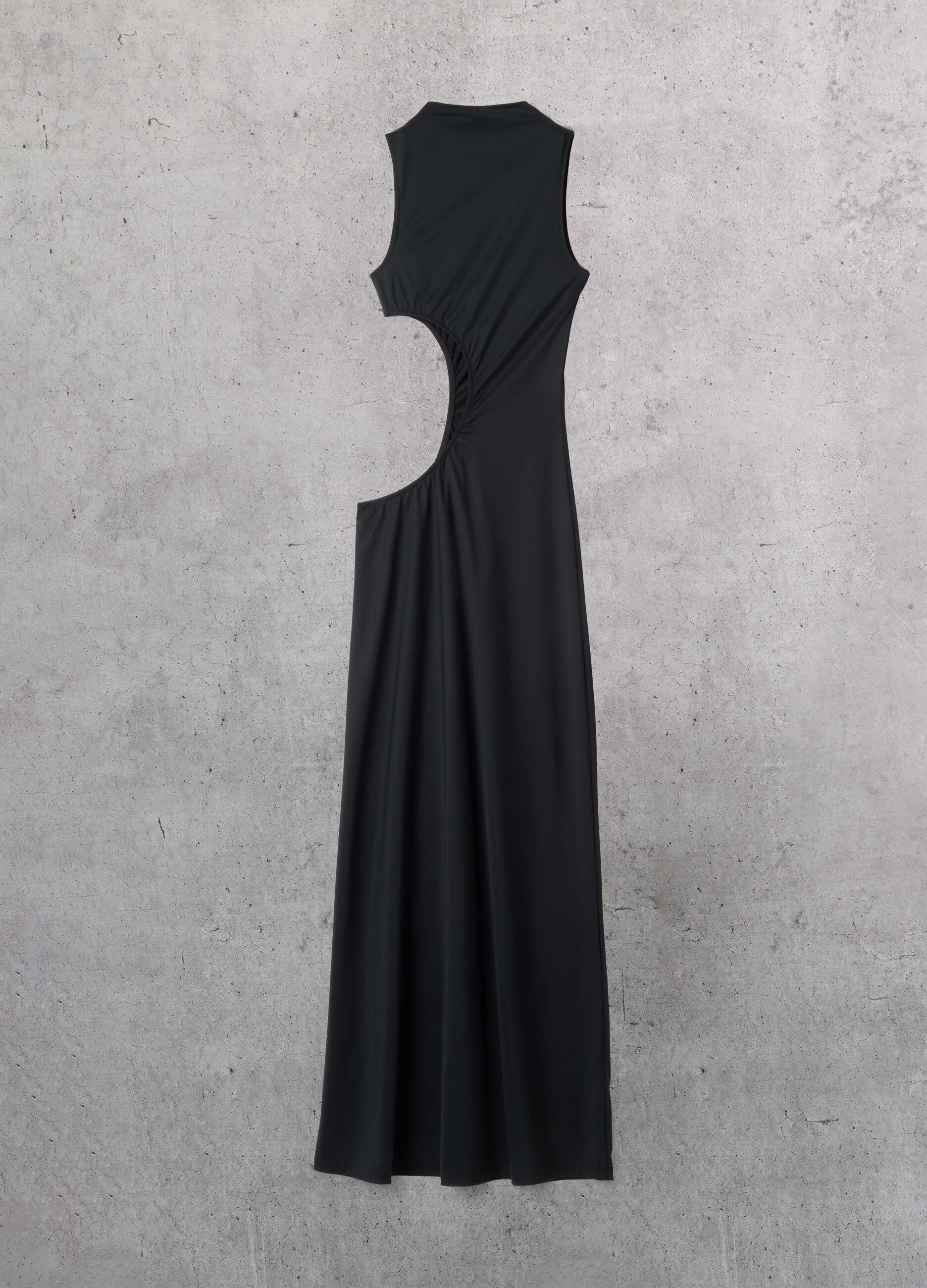 Black Cut-Out Maxi Dress