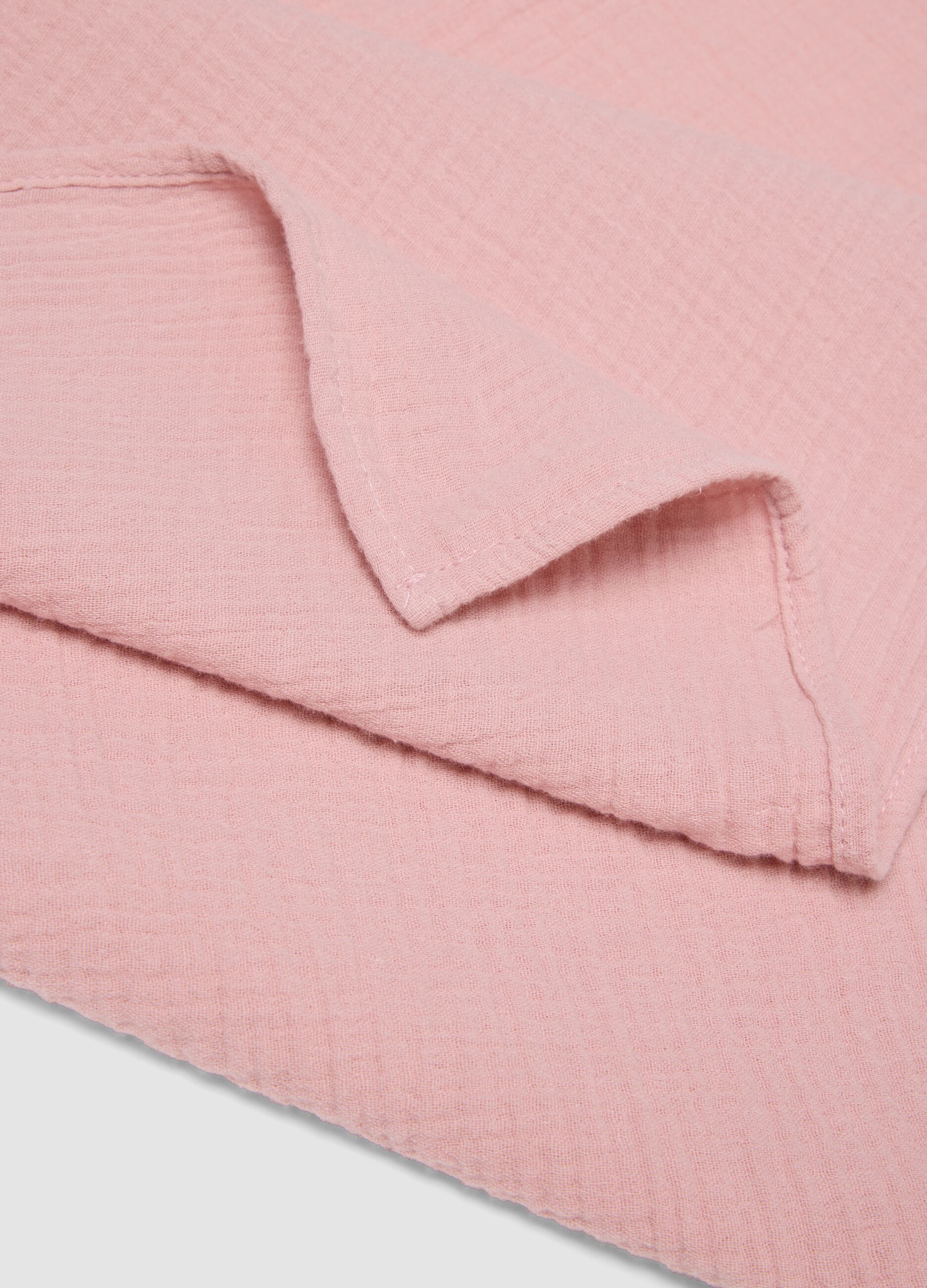 Two-pack of multicoloured pure cotton blankets for newborn girls