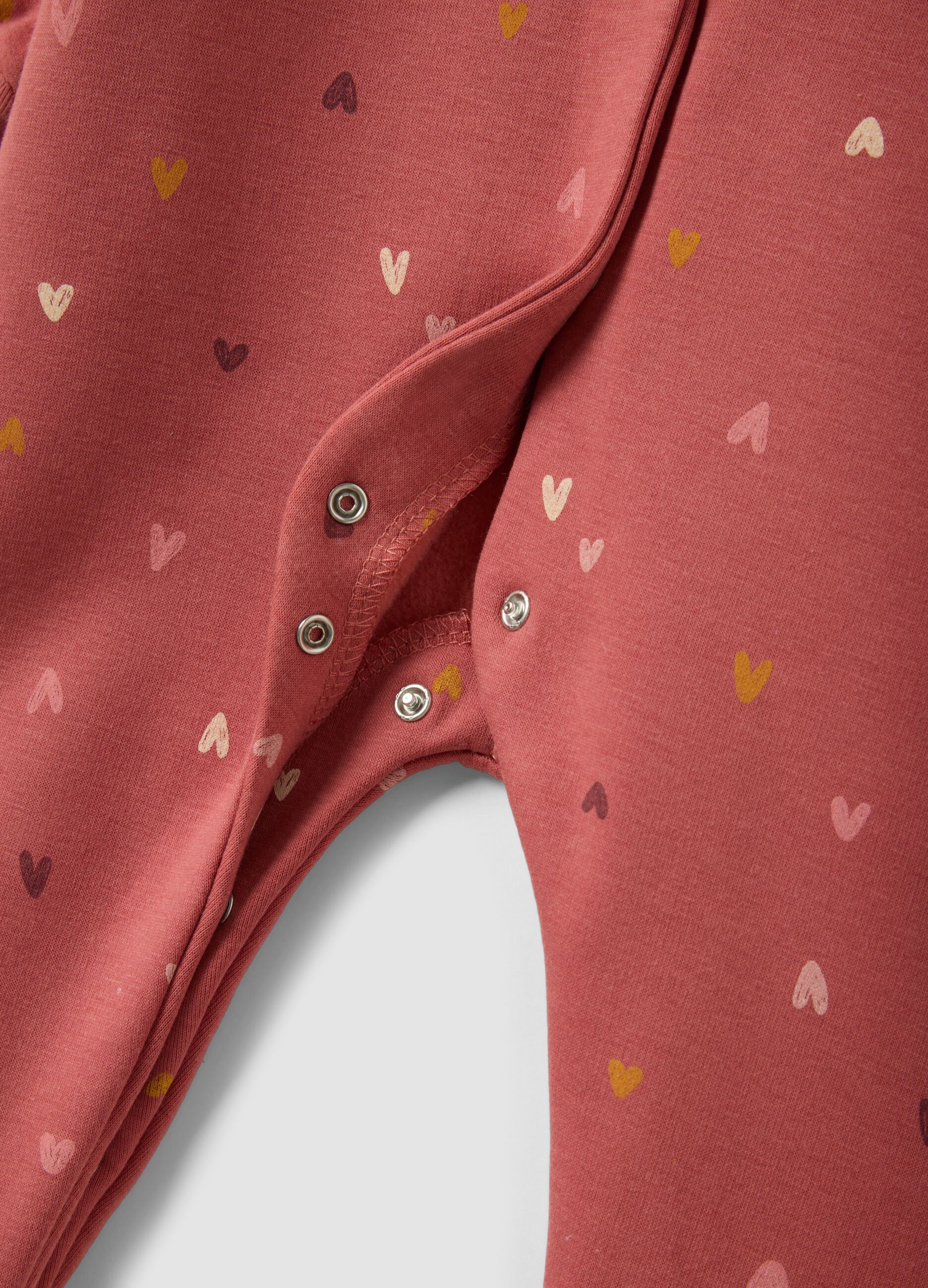 2-pack pink stretchy sleepsuits