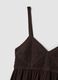 Brown pure viscose crochet tank top, regular fit_5