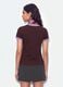 Brown fitted stretch-cotton T-shirt with contrast trims_2
