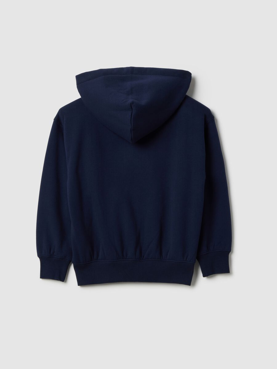 Blue hoodie with full zip_1