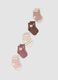 Pack of five multicoloured socks in stretch organic cotton_0