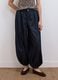 Blue pure cotton balloon-fit denim jeans_1