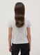 Girls&rsquo; grey organic cotton short-sleeve T-shirt, regular fit_1