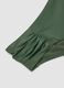 Green stretch swim briefs with side ruching_5