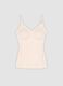 Pink stretch V-neck camisole_4