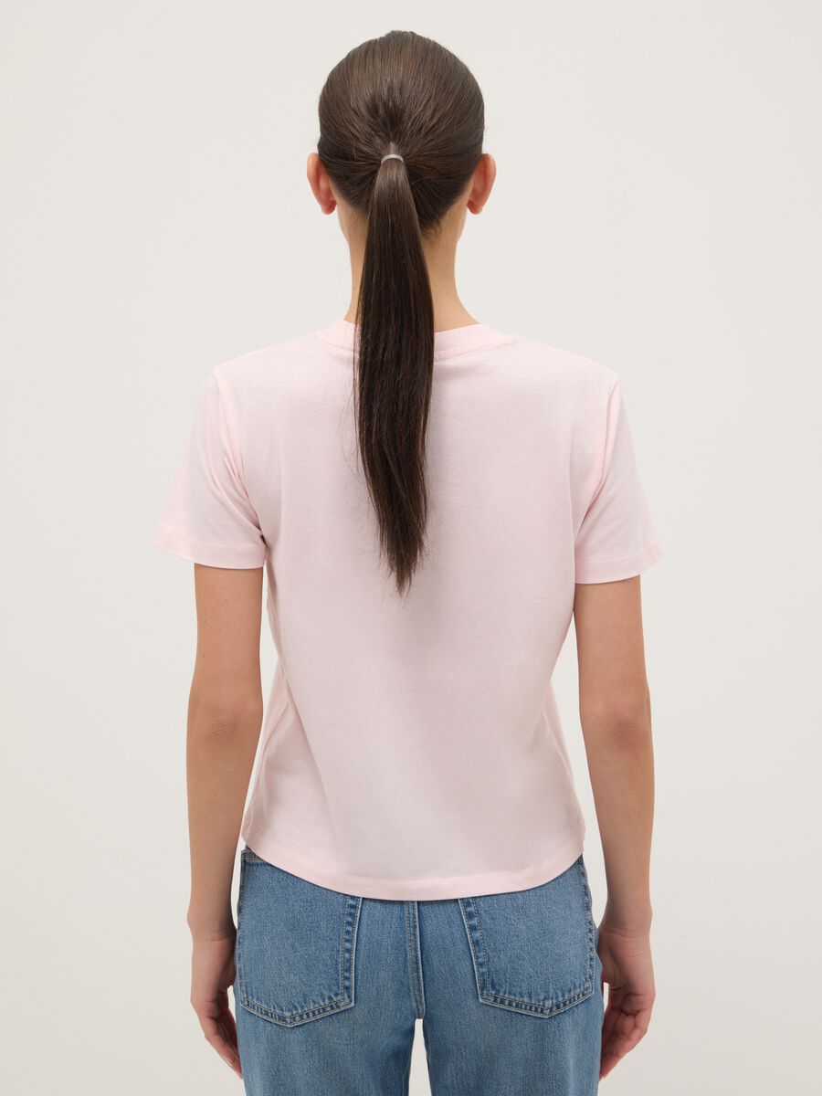 Pink pure cotton T-shirt regular fit with Kuromi print_2