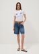 White regular fit stretch cotton t-shirt with starfish_1