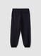 Navy blue relaxed-fit stretch joggers_5