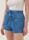 Light blue pure cotton denim shorts with elasticated waist, regular fit_3