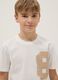 Boys' regular fit white pure cotton T-shirt with print_2