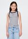 Striped Sleeveless Top_0
