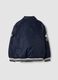 Blue varsity jacket with zip and racing print_2