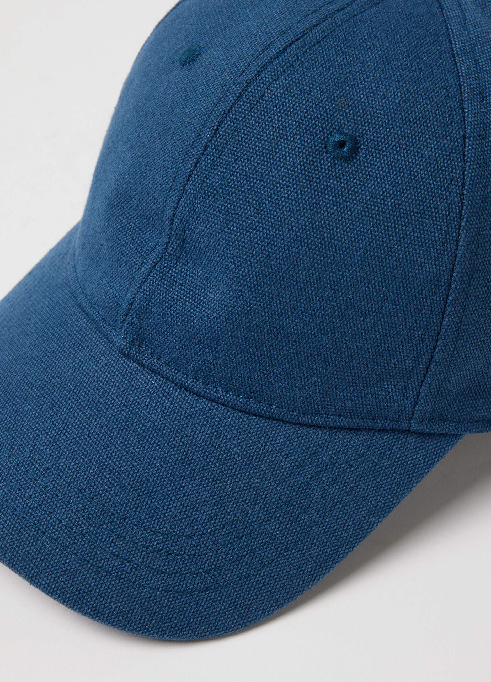 Pure cotton blue baseball cap