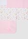 Multi-coloured pure cotton crib sheet set for baby girls_1