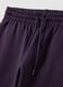 Purple cotton-blend joggers with elasticated waist, regular fit_6