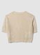 Beige open-knit floral regular-fit top_4