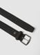 Black belt with rectangular metal buckle_1
