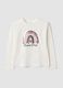 White stretch cotton crew-neck T-shirt_0