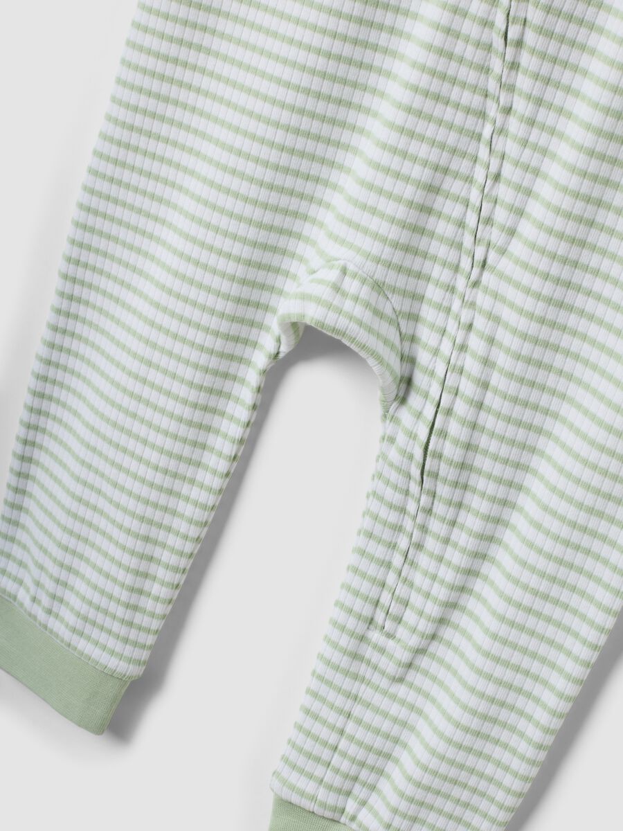 2-pack of multicolour organic stretch cotton sleepsuits for baby_3