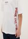 Teen boys' white pure cotton T-shirt in relaxed fit with print_2