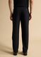 Black slim-fit formal trousers in stretch viscose_3