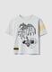 White pure cotton short-sleeve T-shirt_0