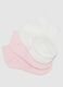 Multipack of short multicolor cotton blend socks for baby girl with regular fit_1