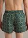 Green patterned swim shorts with elasticated waist_4