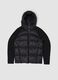 Black Padded Knit Jacket_0