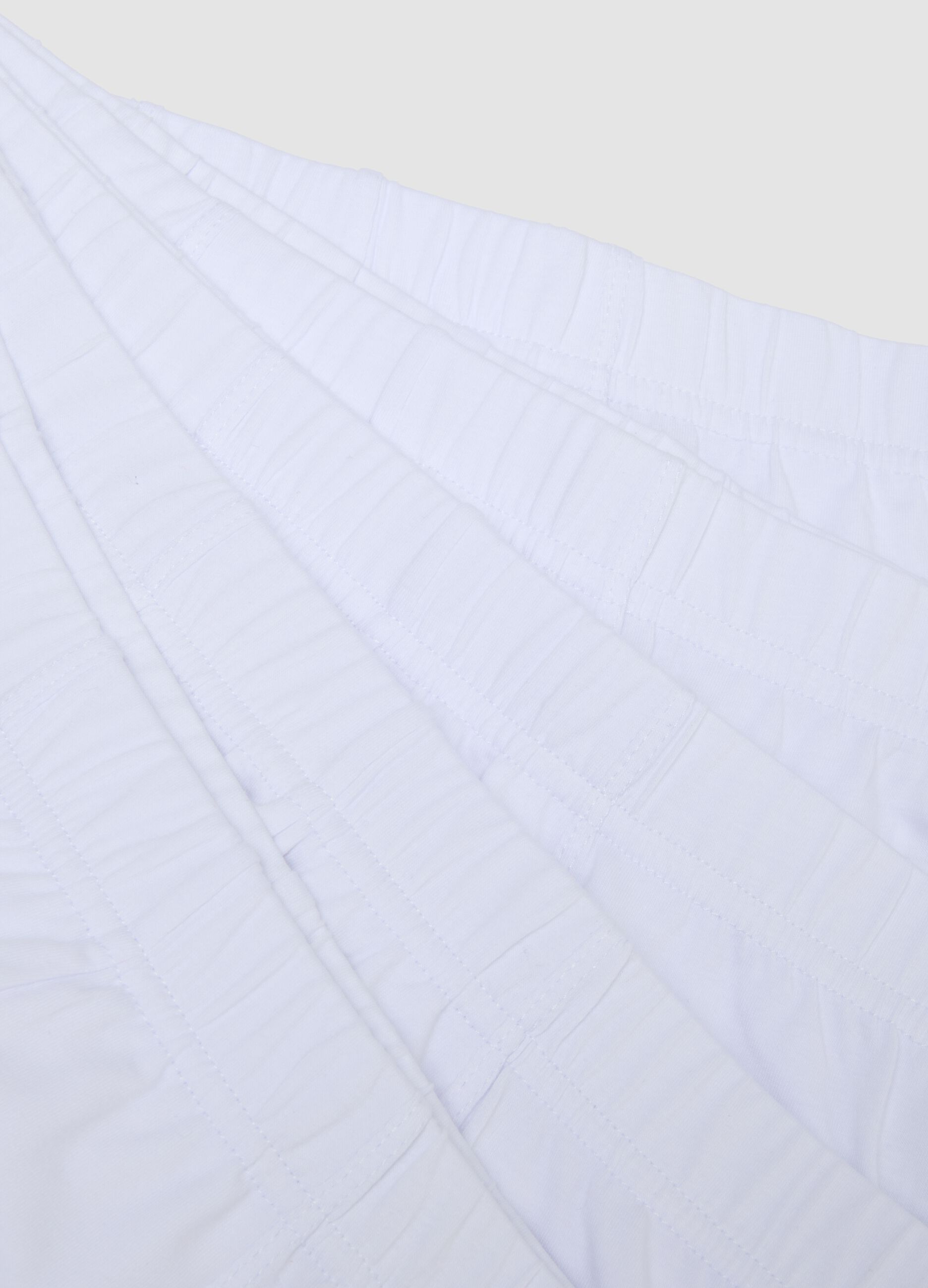 5-pack of white organic cotton boxers