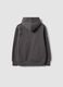 Grey cotton-blend hooded sweatshirt with Chicago Bulls print for boys_1