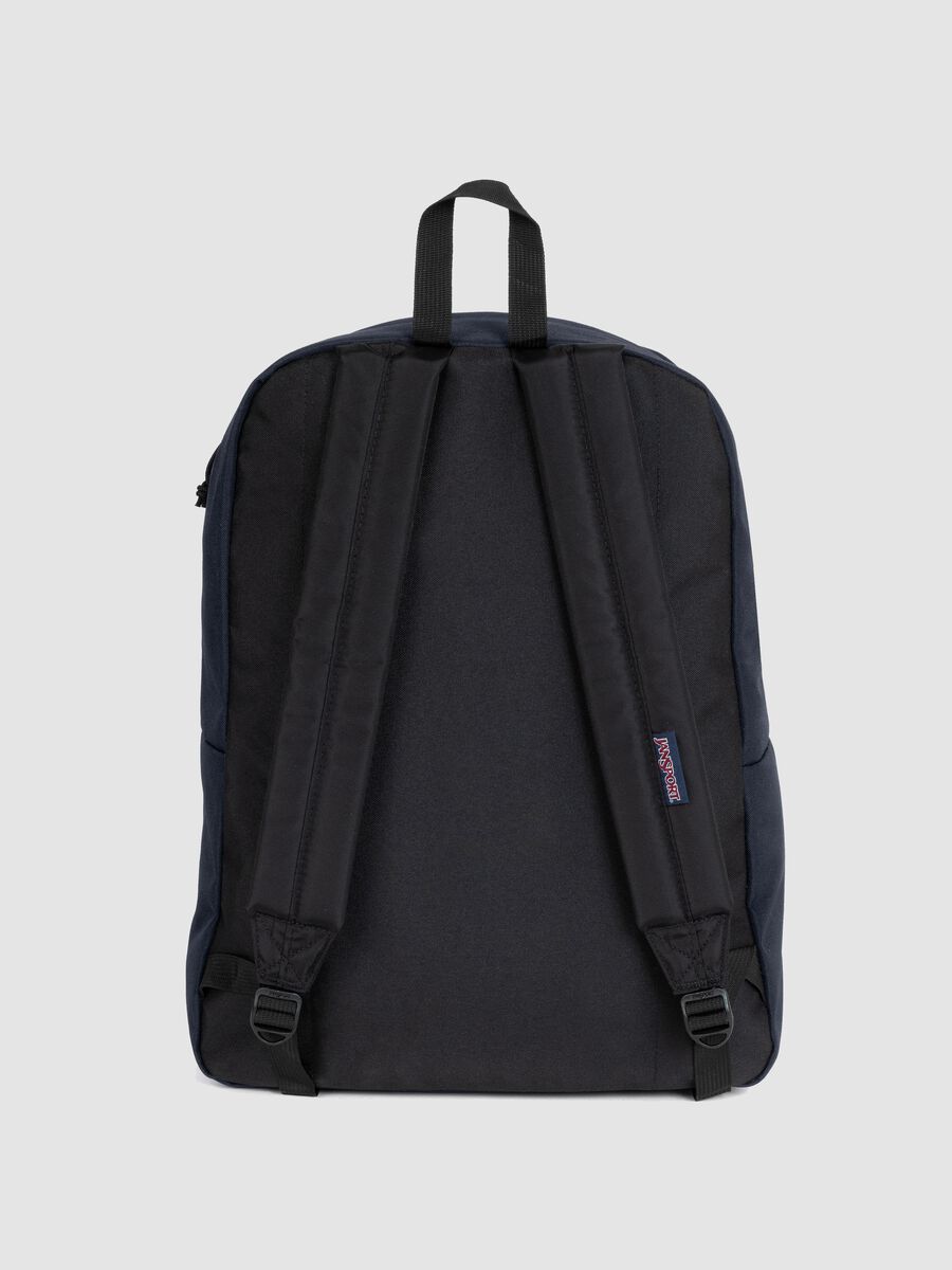 Blue backpack with front pocket_1