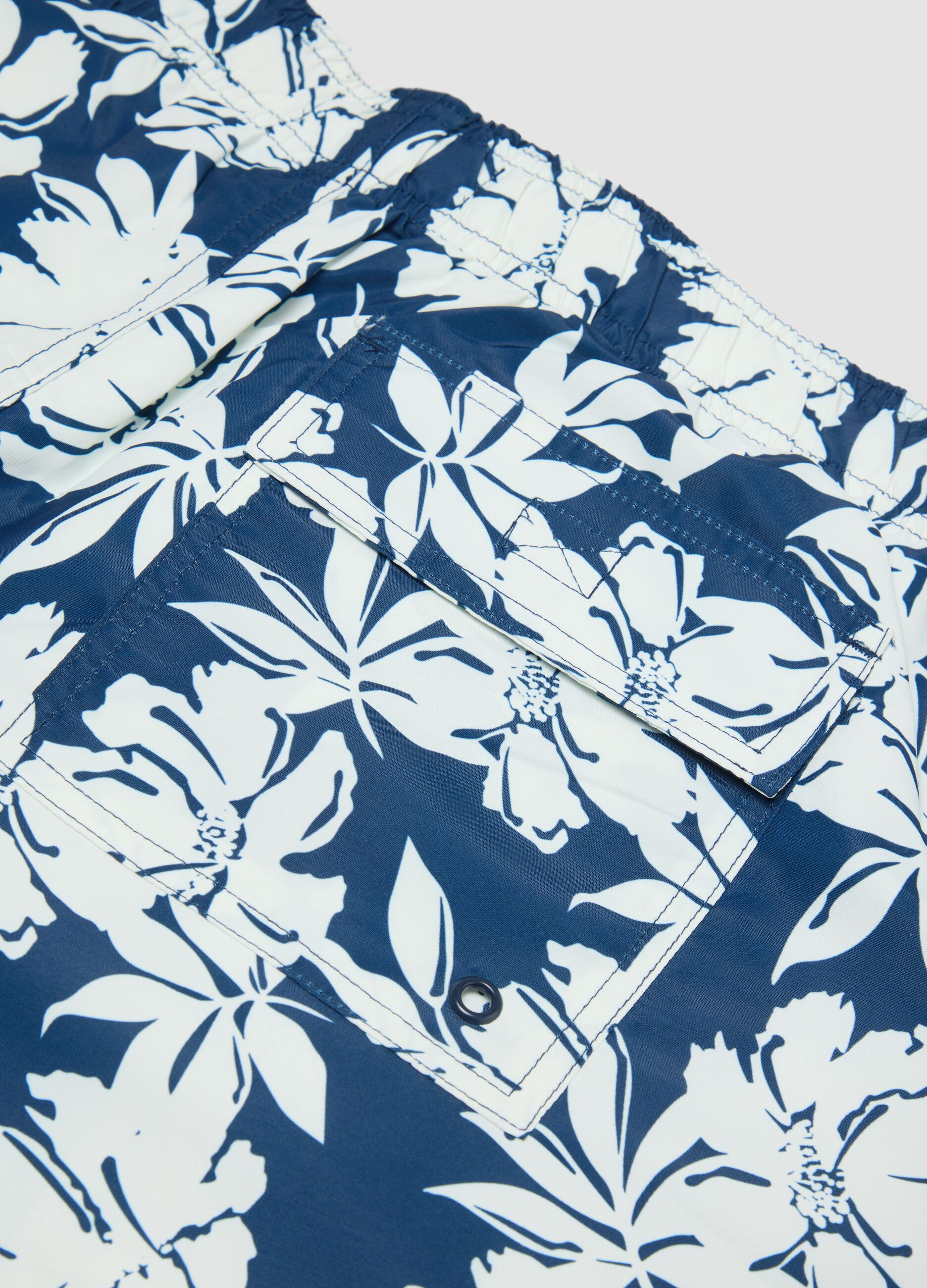 Multicolour floral print swim shorts