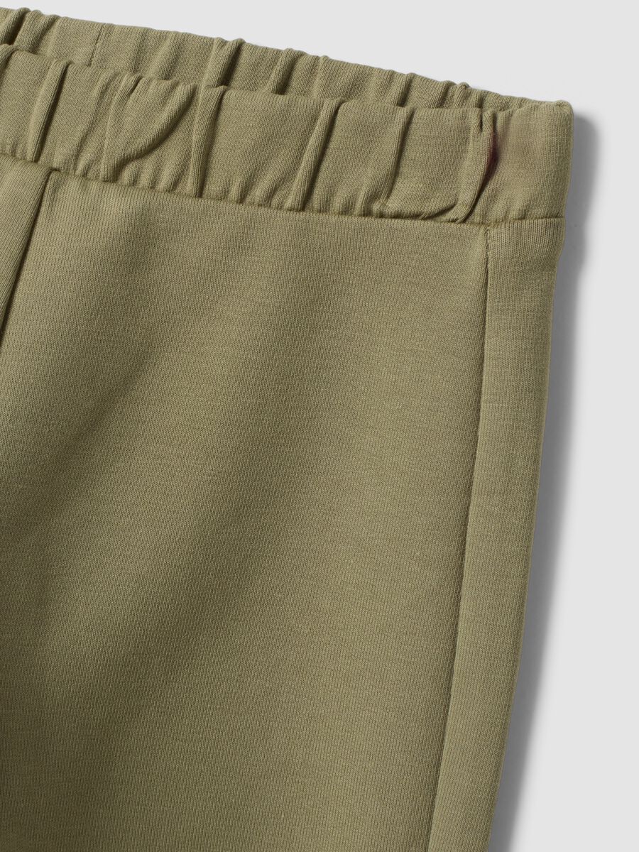 2-pack of multicolour stretch cotton joggers for baby girl_2