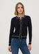 Black stretch viscose regular-fit cardigan_2