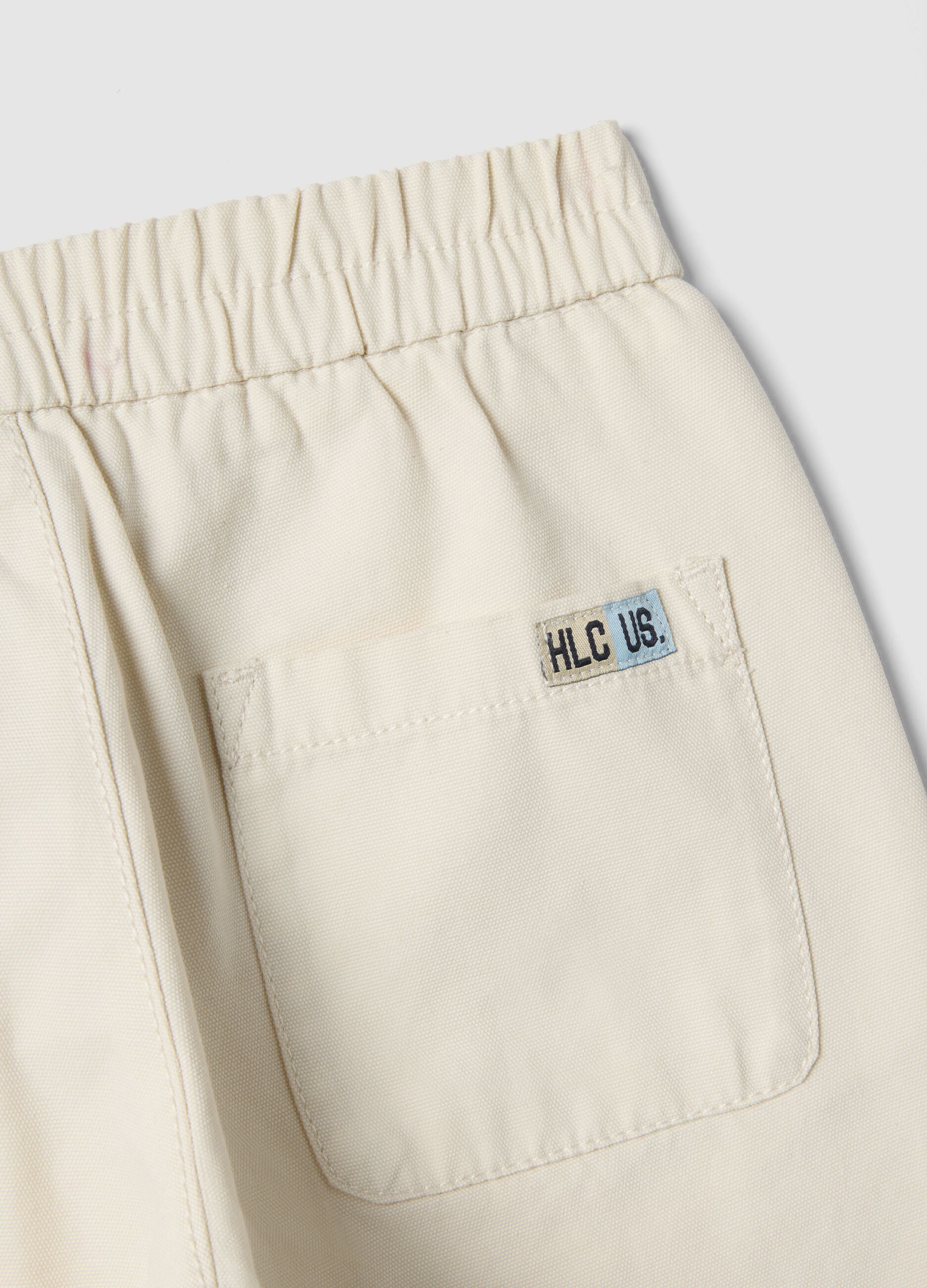 Kids' Beige Regular Fit Pure Cotton Trousers
