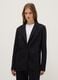 Regular Fit Black Single-Breasted Blazer_0